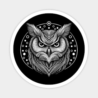 Owl Sketch Magnet